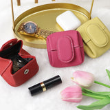 Royal Bagger Mini Lychee Pattern Coin Purse, Solid Color Buckle Key Earphone Storage Bag, Casual Change Pouch for Daily Use 1603