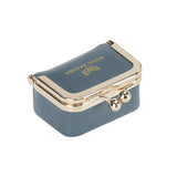 Small Size, Royal Bagger Retro Genuine Leather Mini Kiss Lock Coin Purse – Women's Jewelry Box for Earrings, Rings & More 3894