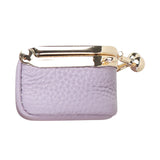 Royal Bagger Genuine Leather Mini Kiss Lock Coin & Jewelry Box, Removable Keychain, Storage for Rings, Earrings, Necklaces 2894