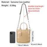 Royal Bagger Top-Handle Handbags for Women, Genuine Leather Retro Crossbody Bag, with Two Shoulder Straps 1870