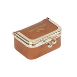 Small Size, Royal Bagger Retro Genuine Leather Mini Kiss Lock Coin Purse – Women's Jewelry Box for Earrings, Rings & More 3894