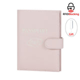 Royal Bagger RFID Genuine Leather Passport Wallet for Women, Casual Travel Wallets and Card Holder with SIM Card Pin Tool 3220