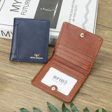 Royal Bagger RFID Vintage Short Wallets for Men Genuine Leather Card Holder Simple Thin Bifold Wallet 3001