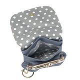 Royal Bagger Color Block Mini Coin Purse, RFID Simple Credit Card Holder with Kiss Lock, Genuine Leather Casual Storage Bag 1922