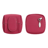 Royal Bagger Mini Lychee Pattern Coin Purse, Solid Color Buckle Key Earphone Storage Bag, Casual Change Pouch for Daily Use 1603