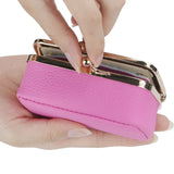 Royal Bagger Genuine Leather Jewelry Box, Mini Case for Rings, Necklaces & Earrings, Kiss Lock Coin Purse for Women 3203