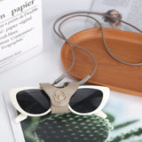 Royal Bagger Fashion Genuine Leather Eyeglass Neck Strap, Portable Sunglasses Holder, Anti-Loss Glasses Cord for Women 3130