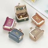 Small Size, Royal Bagger Retro Genuine Leather Mini Kiss Lock Coin Purse – Women's Jewelry Box for Earrings, Rings & More 3894