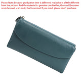 Royal Bagger Long Wallets for Women Genuine Cow Leather Fashion Clutch Coin Purse Card Holder Simple Solid Color Money Clips1489