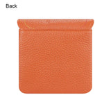 Royal Bagger Kiss Lock Coin Purse for Women RFID Simple Card Holder with Removable Keychain Genuine Leather Storage Bag 2622