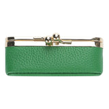 Royal Bagger Genuine Leather Jewelry Box, Mini Case for Rings, Necklaces & Earrings, Kiss Lock Coin Purse for Women 3203