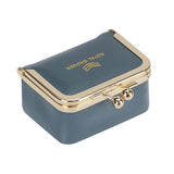 Big Size, Royal Bagger Genuine Leather Mini Jewelry Box, Ring & Necklace Storage, Retro Coin Purse with Kiss Lock for Women 4894