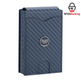 Royal Bagger Carbon Fiber Men's Wallet, Quick Card Access, RFID Blocking, 12 - Card Capacity with ID Window & Magnetic Closure 3246
