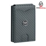 Royal Bagger Carbon Fiber Men's Wallet, Quick Card Access, RFID Blocking, 12 - Card Capacity with ID Window & Magnetic Closure 3246