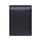 Royal Bagger Men’s Slim Carbon Fiber & Genuine Cow Leather Wallet – Minimalist RFID-Blocking Card Holder, Lightweight Front Pocket Travel Wallet 5240