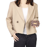 Royal Bagger Women's Coin Purse – Signature Coated Canvas & Vegetable-Tanned Cowhide Leather, RFID Blocking Small Wallet, Casual Zipper Pouch for Daily Use 4200