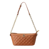 Royal Bagger Classic Quilted Chain Shoulder Bag for Women, Genuine Soft Cow Leather Underarm Purse, Fashion Handbag 3263