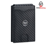 Royal Bagger Carbon Fiber Men's Wallet, Quick Card Access, RFID Blocking, 12 - Card Capacity with ID Window & Magnetic Closure 3246