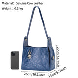 Royal Bagger Genuine Cow Leather Crossbody Bag for Women, Retro Fashion Underarm Shoulder Purse, Large Capacity 3268