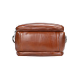 Royal Bagger Mini Vintage Crossbody Bags, Genuine Leather Men's Waist Pack, Daily Use Commuter Shoulder Bag 1628